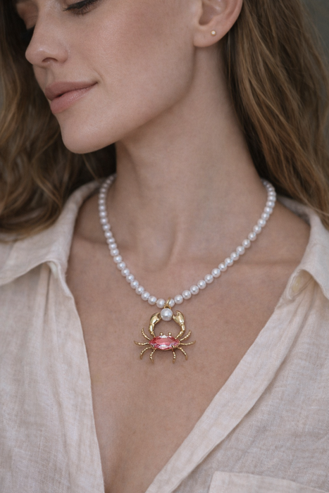 Pearl Crab Necklace