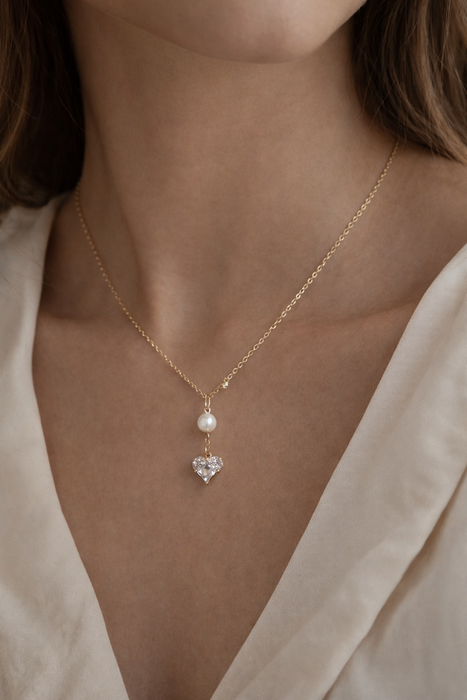 Radiant Heart Pendant Necklace