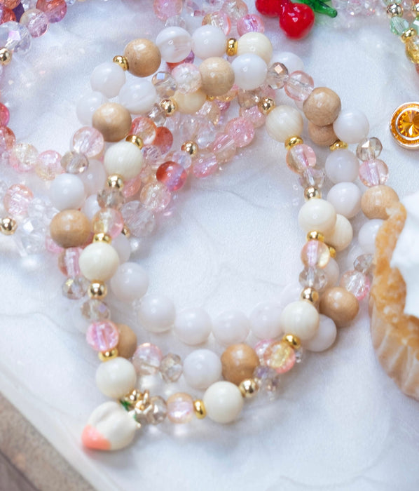 Peach Charm Bracelet