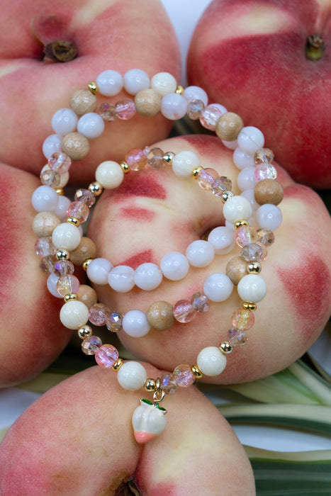 Peach Charm Bracelet