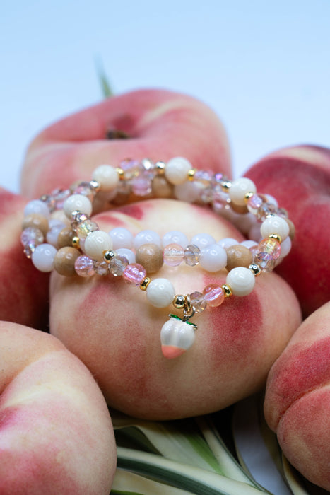 Peach Charm Bracelet