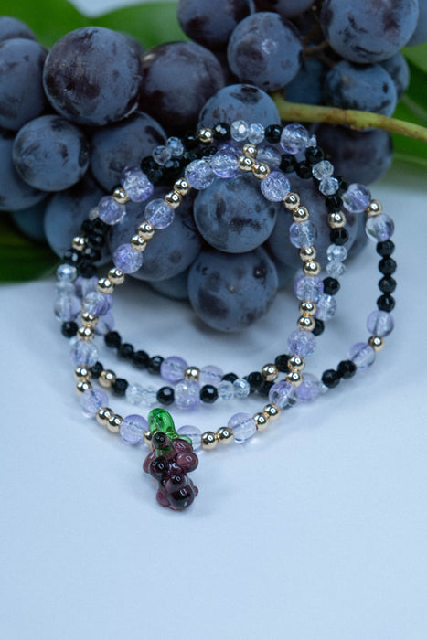 Grape Charm Bracelet