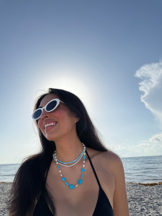 Azure Shores Freshwater Pearl Necklace