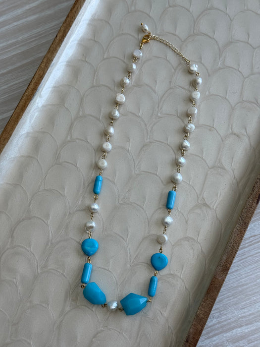 Azure Shores Freshwater Pearl Necklace