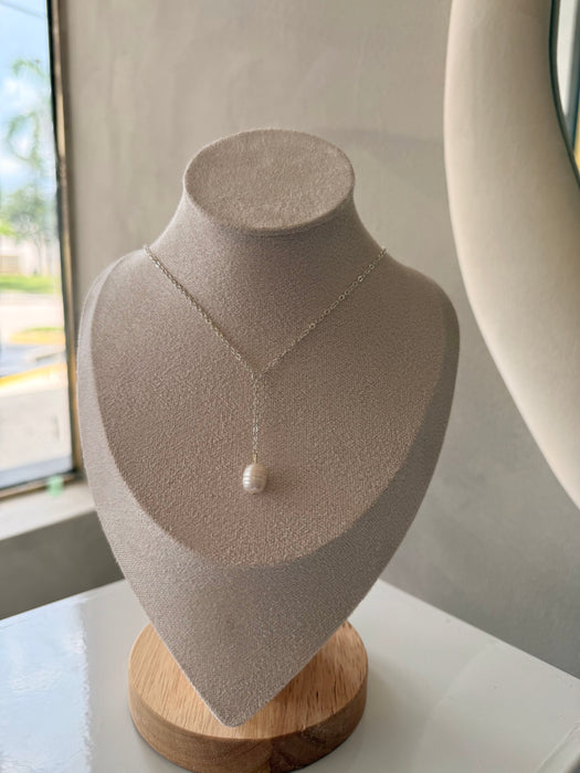 The Eloise Pearl Drop Necklace | Handmade Freshwater Pearl Bridal Necklace