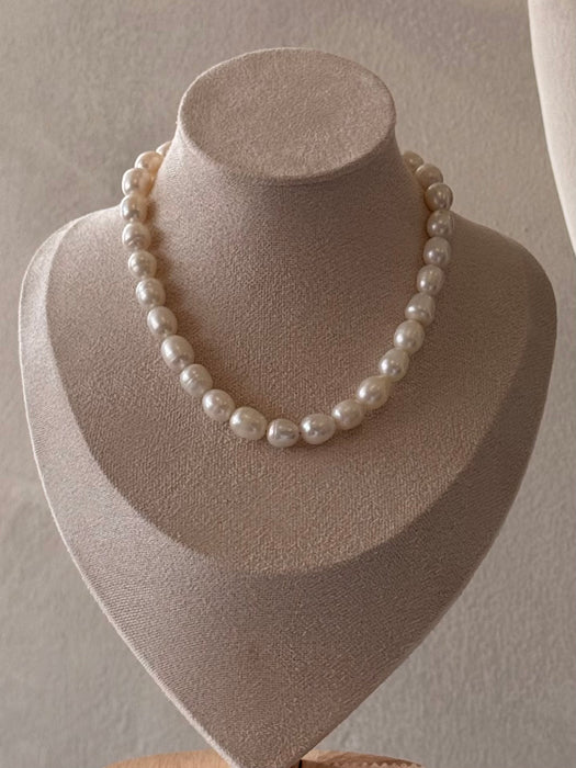 The Charlotte Pearl Necklace | Handmade Freshwater Pearl Bridal Necklace