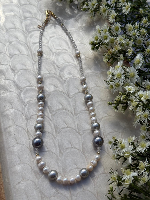 Silver Pearl Necklace