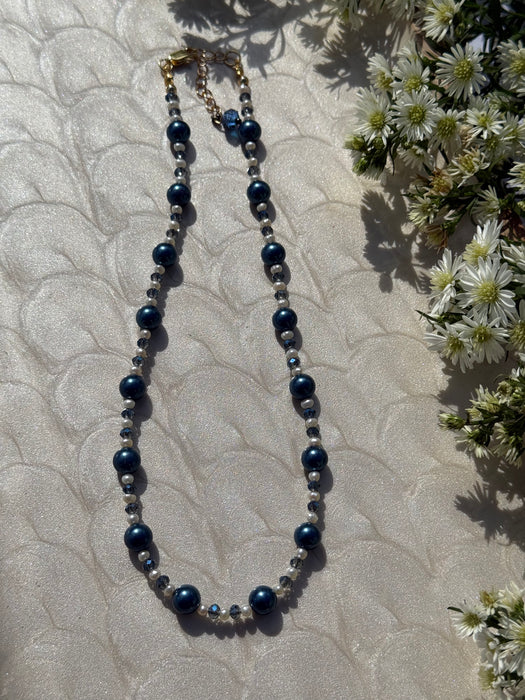 Blue Pearl Necklace