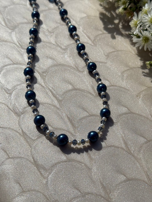 Blue Pearl Necklace