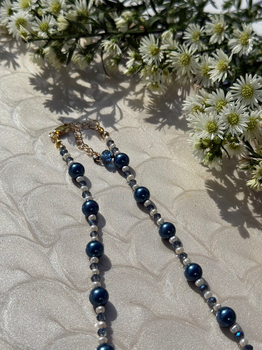 Blue Pearl Necklace
