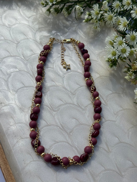 Crimson Bloom Necklace