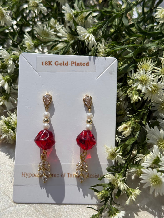 Scarlet Drop Earrings