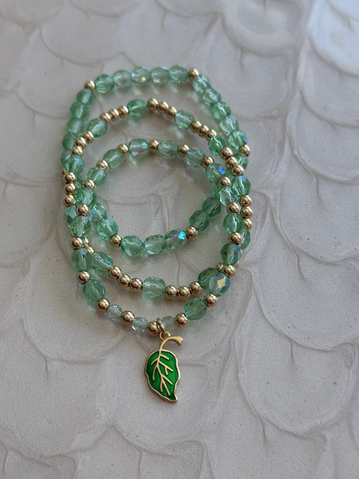 Crystal Green Bracelet Set