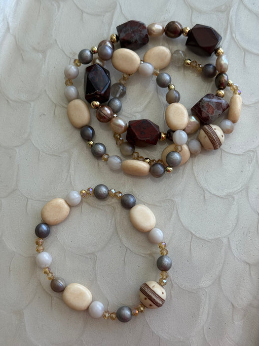 Brown Beige Bracelets